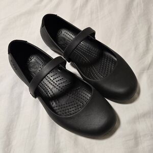 Crocs Alice Work Ballet Flats Black Size 8